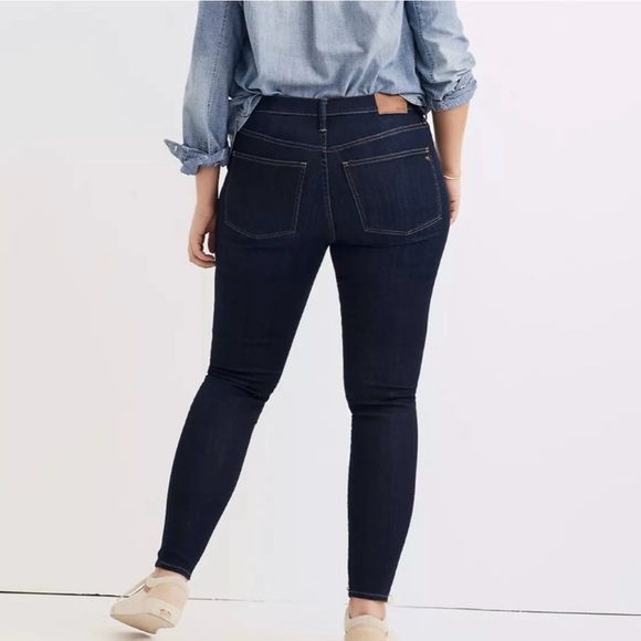 NWT Madewell 10" High-Rise Skinny Jeans in Hayes Wash size 37 - Picture 12 of 14